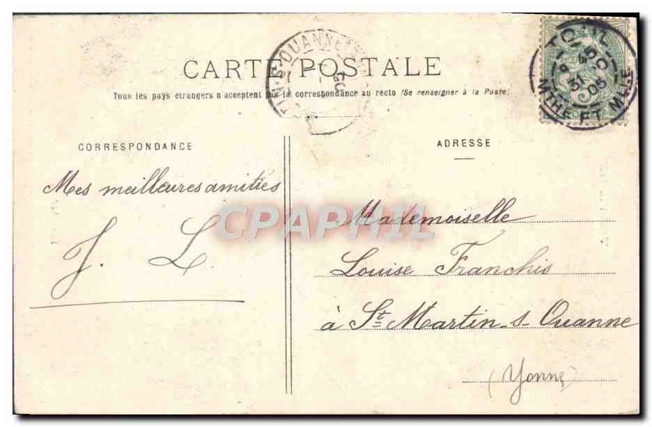 CPA Toul Illustre La Cathedrale — Verso
