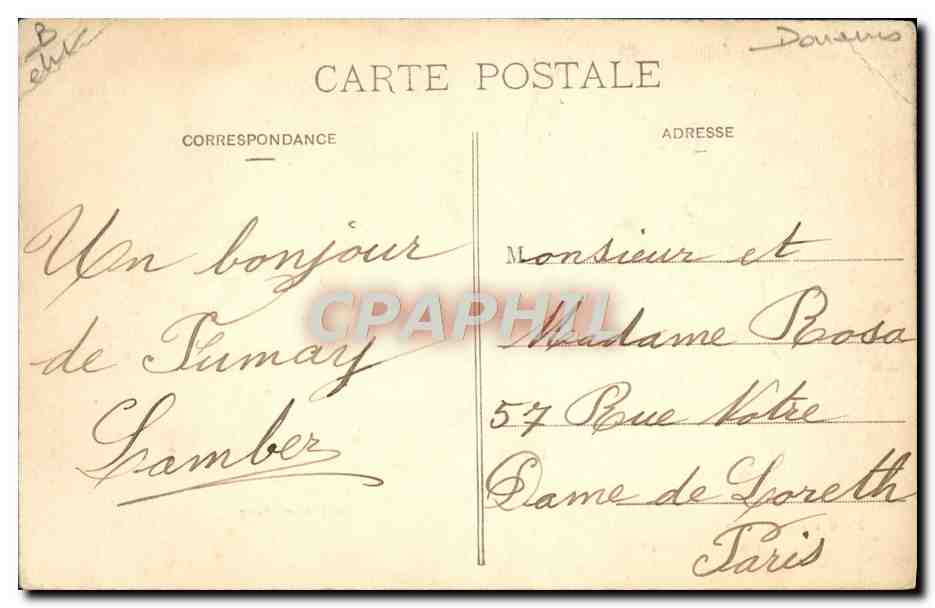 CPA Douanes Nos douaniers Un guet apens  — Rückseite