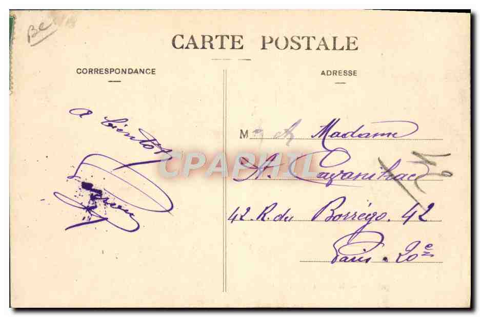 CPA Douanes Nos douaniers Un guet apens  — Rückseite