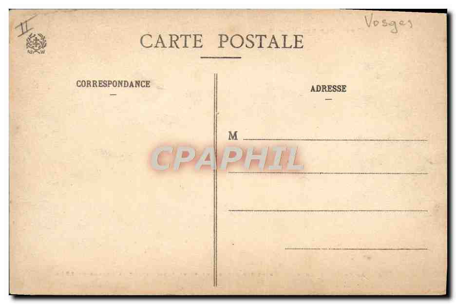 CPA Douanes Cols des Vosges Au col du Bonhomme Frontiere entre Vosges et Alsace avant la guerre de 1914 Restaurant — Rückseite