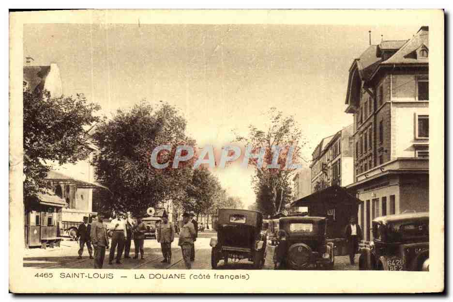 CPA Douanes Saint Louis la douane Cote francais