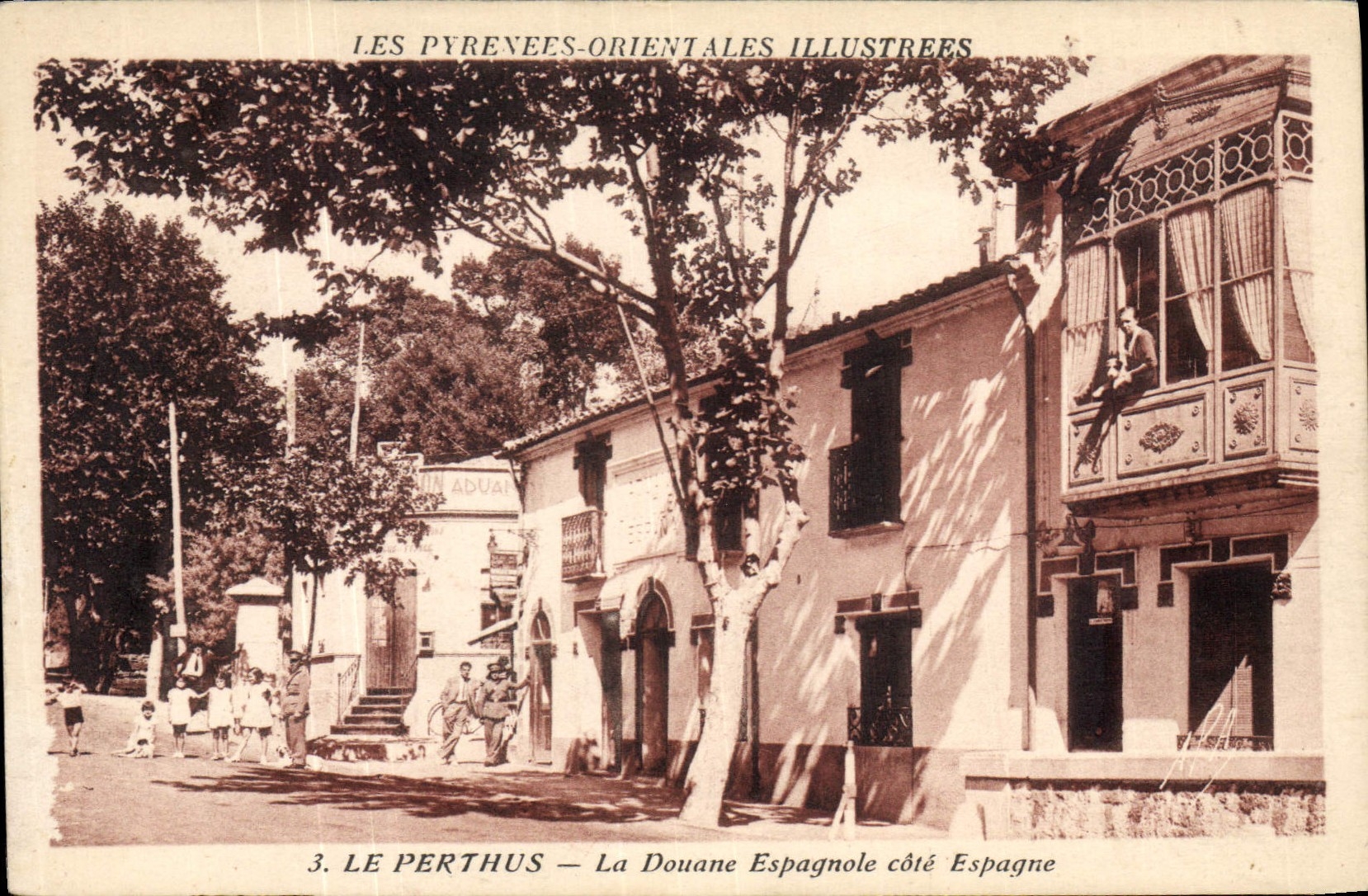 CPA Douanes Le Perthuis La douane espagnole cote Espagne 