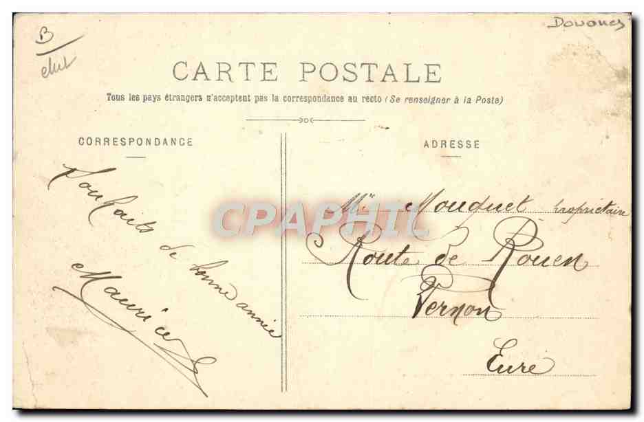 CPA Douanes Les Vosges Le campement de nuit de nos douaniers  — Rückseite