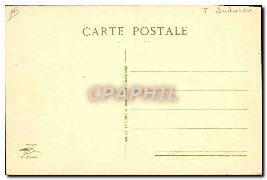 CPA Judaica Juif Colmar Rue des Juifs Maison Molly  — Rückseite