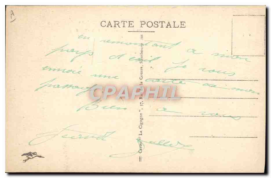 CPA Judaica Juif Strasbourg Eglise St Jean Synagogue et Eglise St Pierre le Jeune  — Rückseite