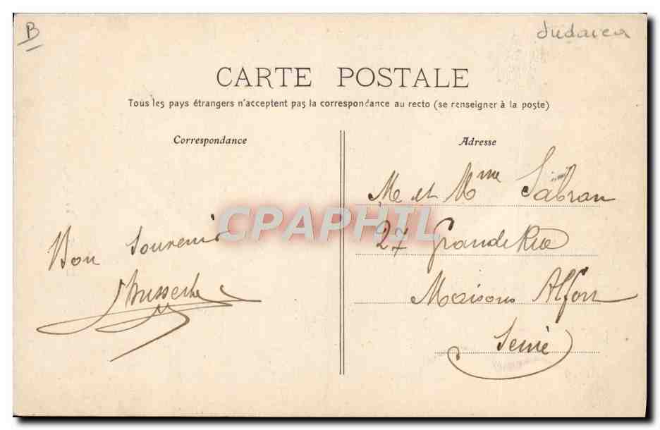 CPA Judaica Juif Dijon La synagigue  — Rückseite