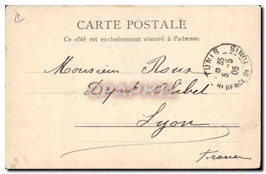CPA Judaica Juif Tunisie Grosse juive — Rückseite