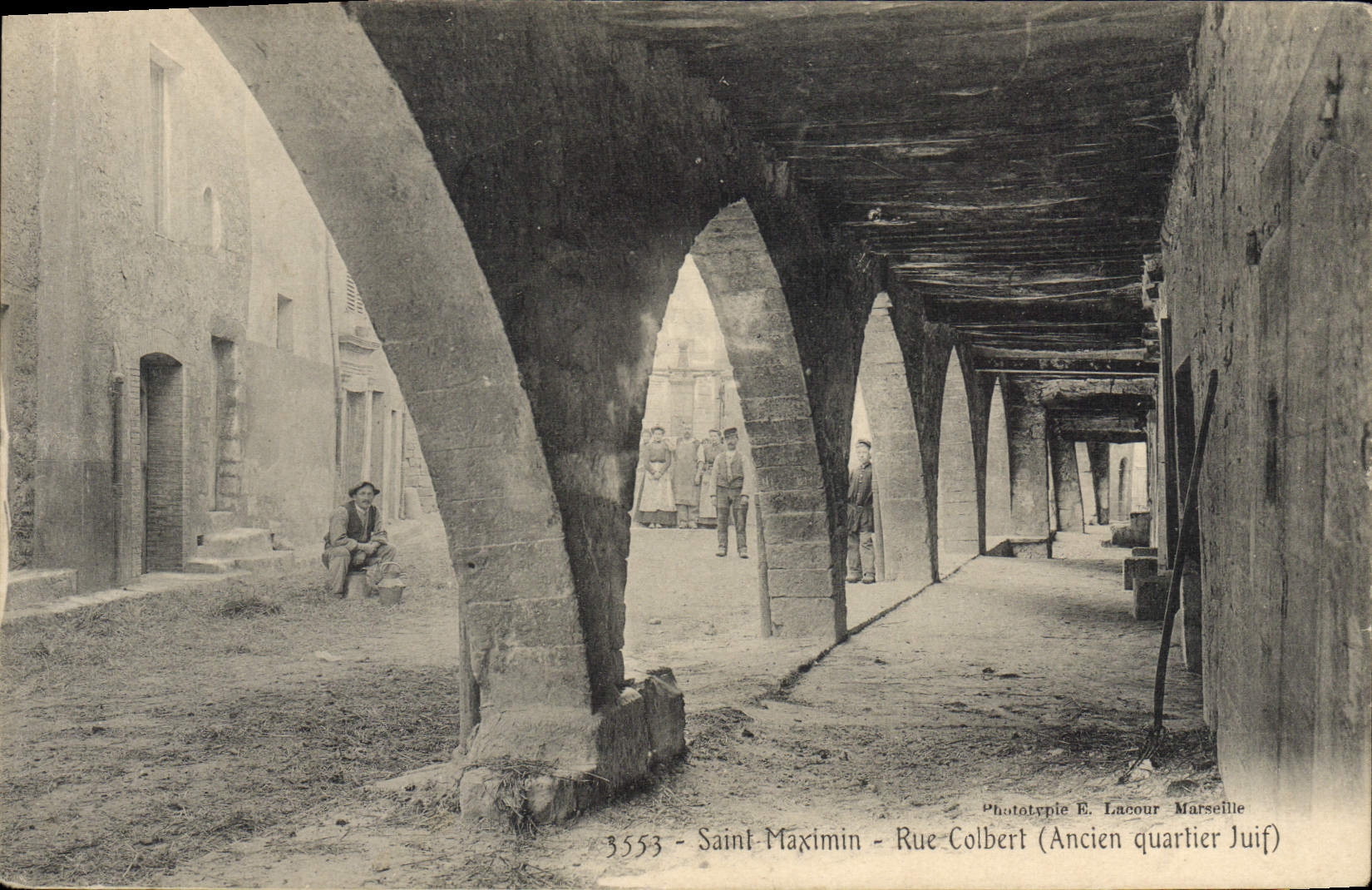 CPA Judaica Juif Saint Maximin Rue Colbert Ancien quartier juif 