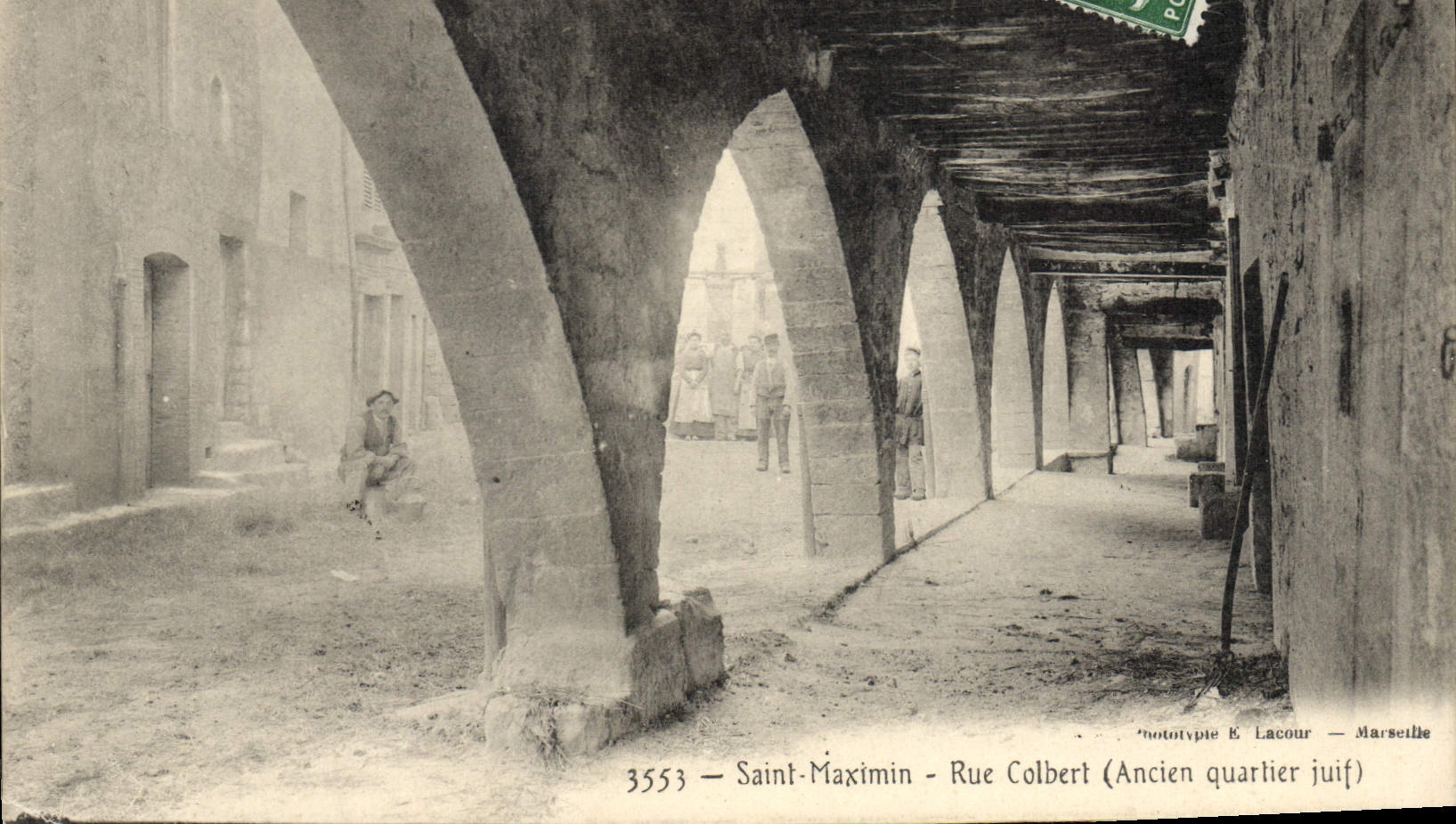 CPA Judaica Juif Saint Maximin Rue Colbert Ancien quartier juif 