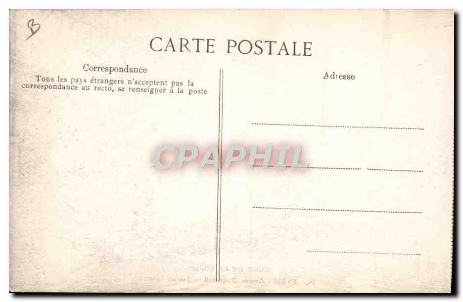 CPA Sapeurs Pompiers Paris Crue de la Seine Transport des malades a l'hopital Boucicaut 29 janvier 1910 — Back