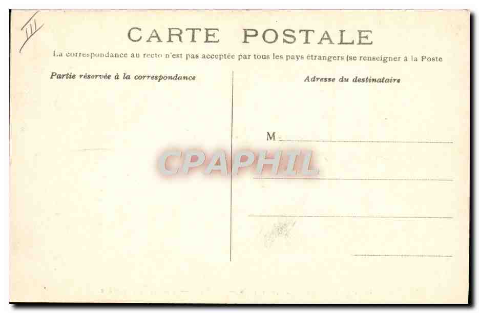 CPA Sapeurs Pompiers Paris Crue de la Seine Janvier 1910 Rue de la Pepiniere  — Back