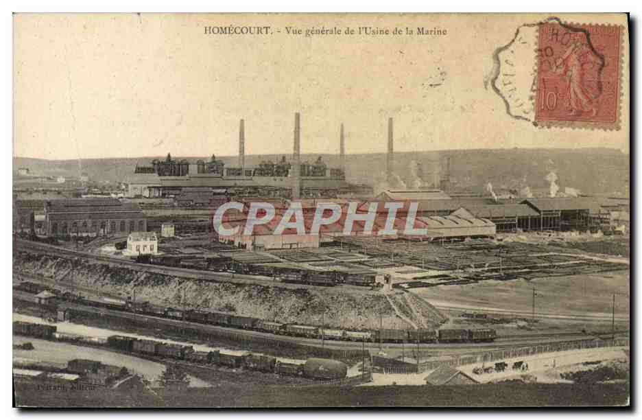 CPA Homecourt Vue generale de l'usine de la Marine 