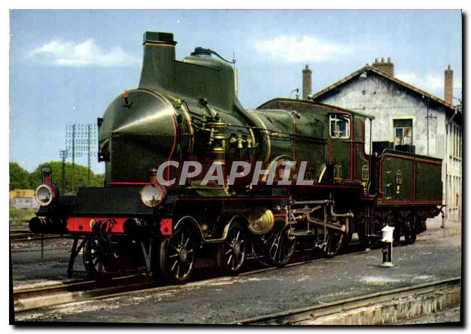 CPM Chemins de Fer Train Mulhouse Locomotive Coupe Vent C145 PLM