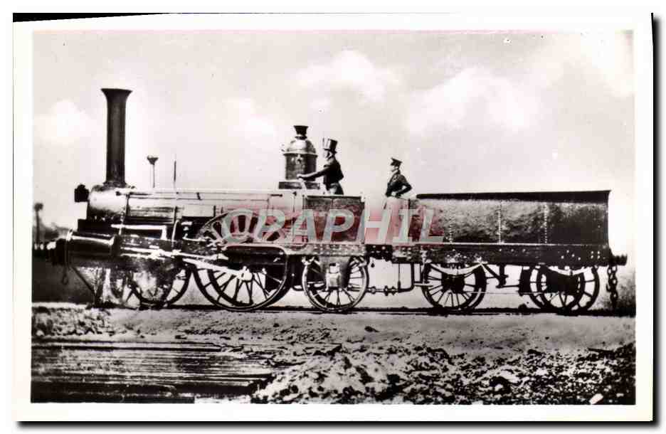 CPM Chemins de Fer Train Locomotive 11 Saint Lo Allcard et Buddicom Paris a Rouen