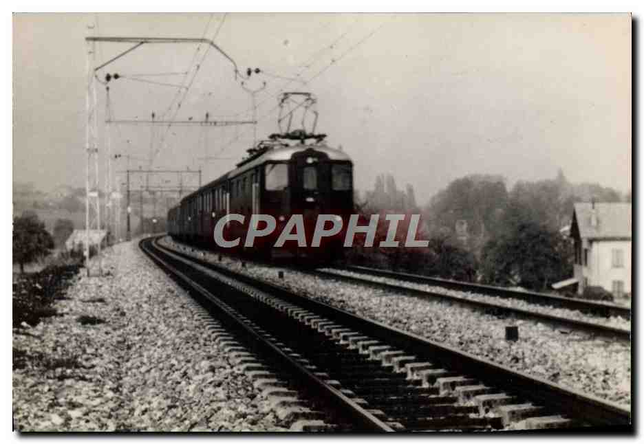 CPM Chemins de Fer Train Geneva Lausanne 