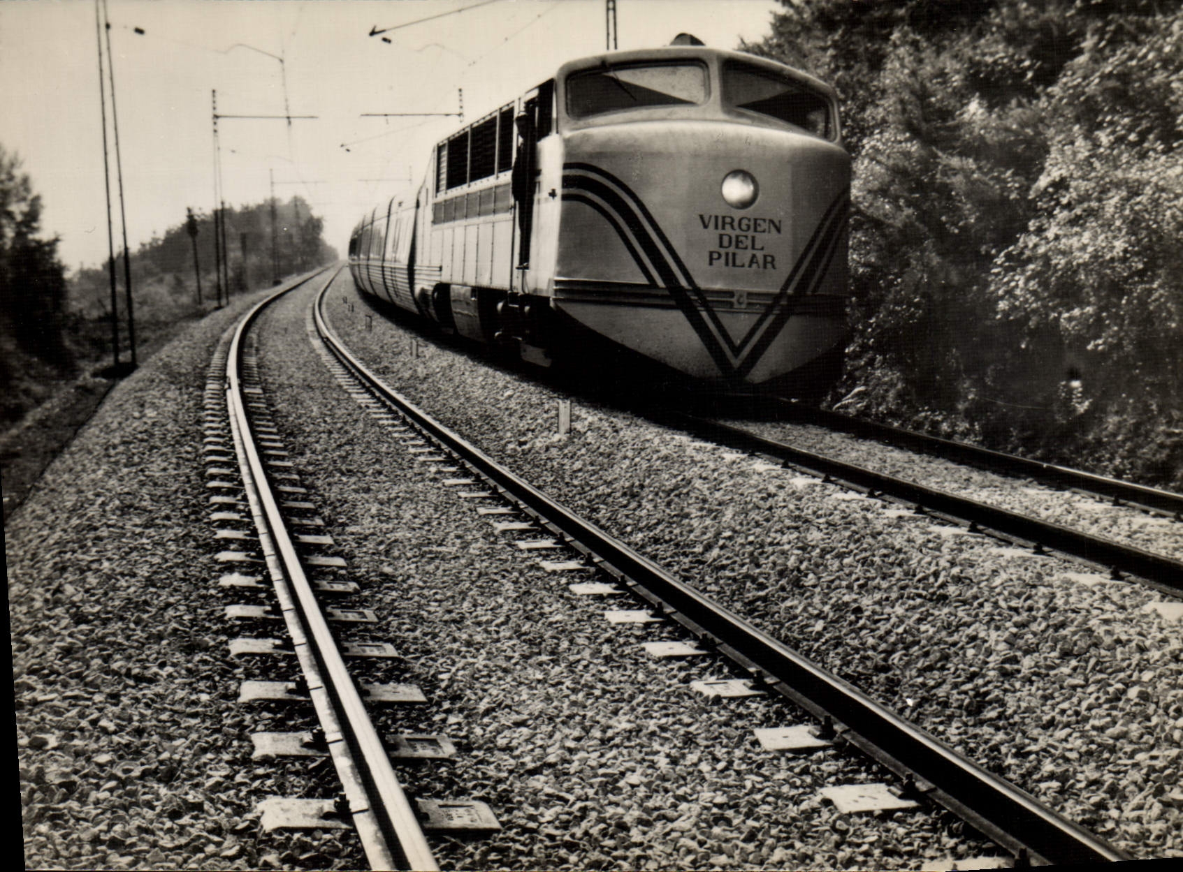 CPM Chemins de Fer Train Madrid Irun