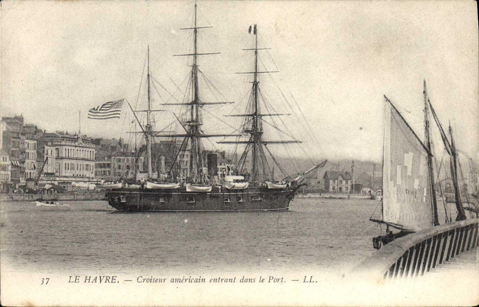 Le Havre — Crociera americana entrante nel Porto — LL. — n°37