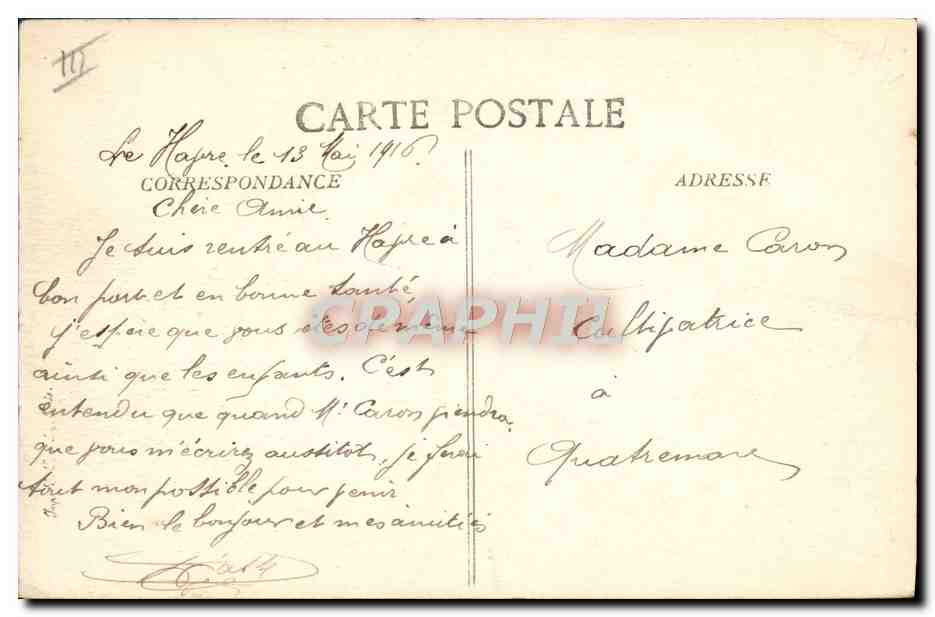 Le Havre — Trois-Mâts, toutes voiles dehors — éditeur G. P. F. n° 227 — Reverso