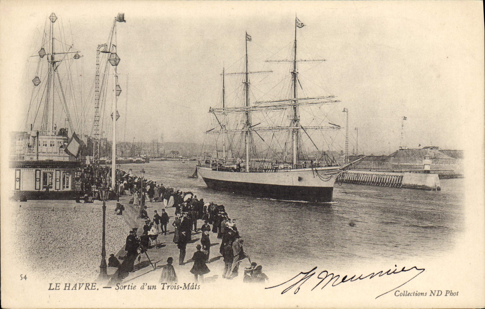 LE HAVRE — Uscita di un Tre-Masti — Collezioni ND Phot
