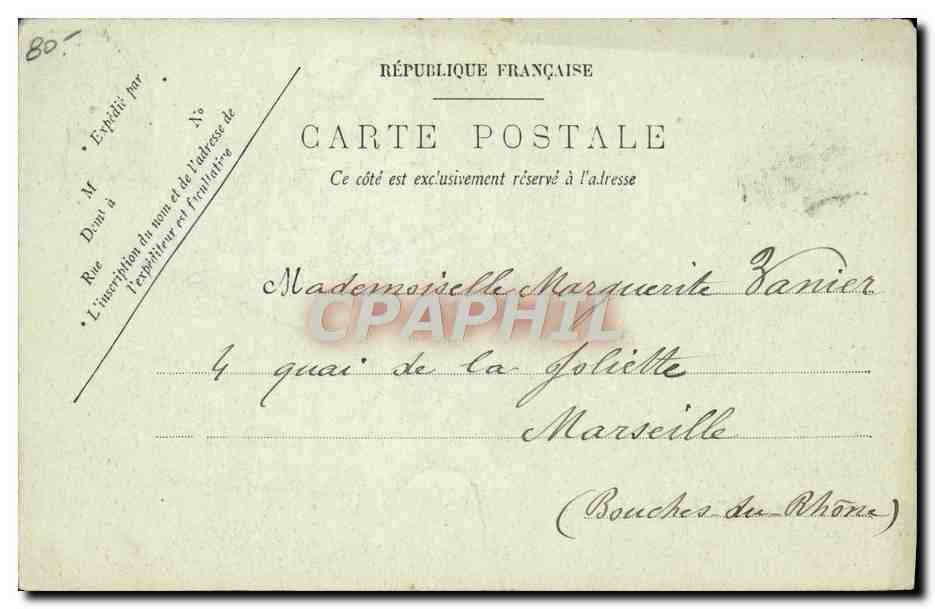 Le Bor da, Scuola Navale — A. Bougault, n° 505 — Verso