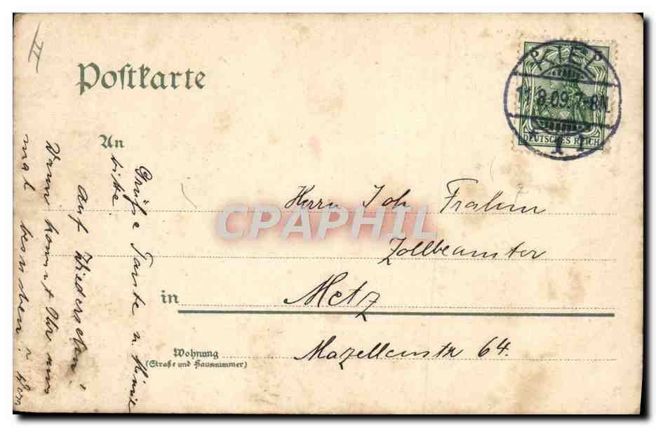 S.M.S. „Moltke“ — navire de guerre allemand — éditeur non identifié, n° de série non visible — Reverso
