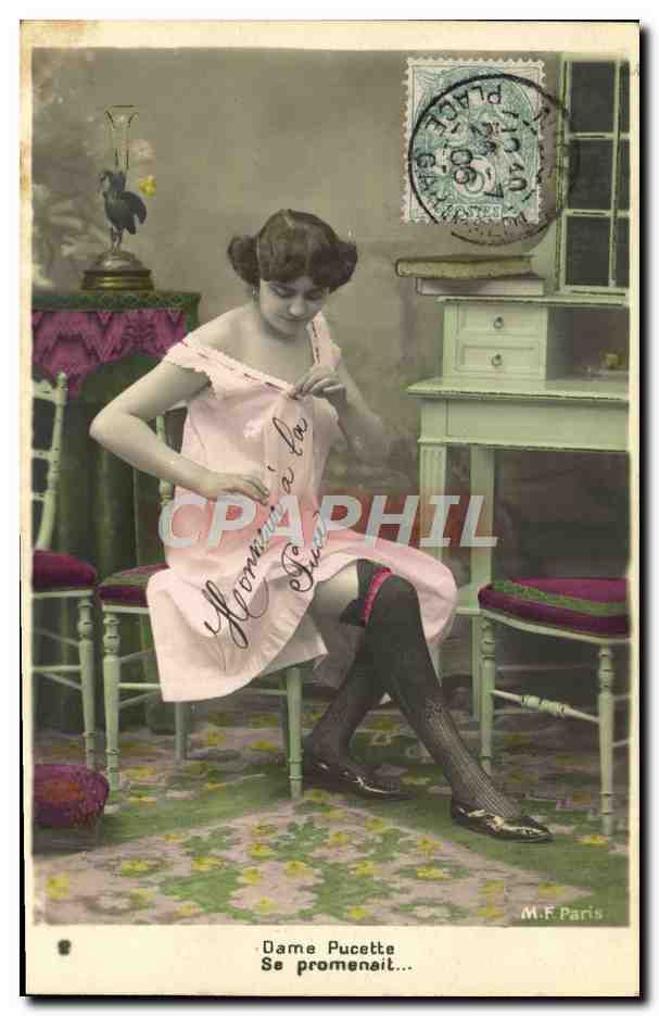 Dame Pucette — Se promenait... — M.F. Paris