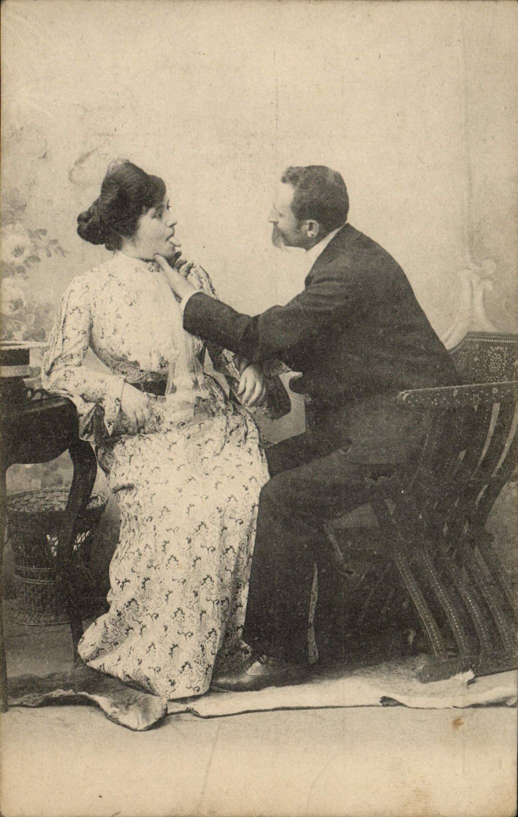 Couple en scène intime — éditeur CPAPHIL, n° 0529-2