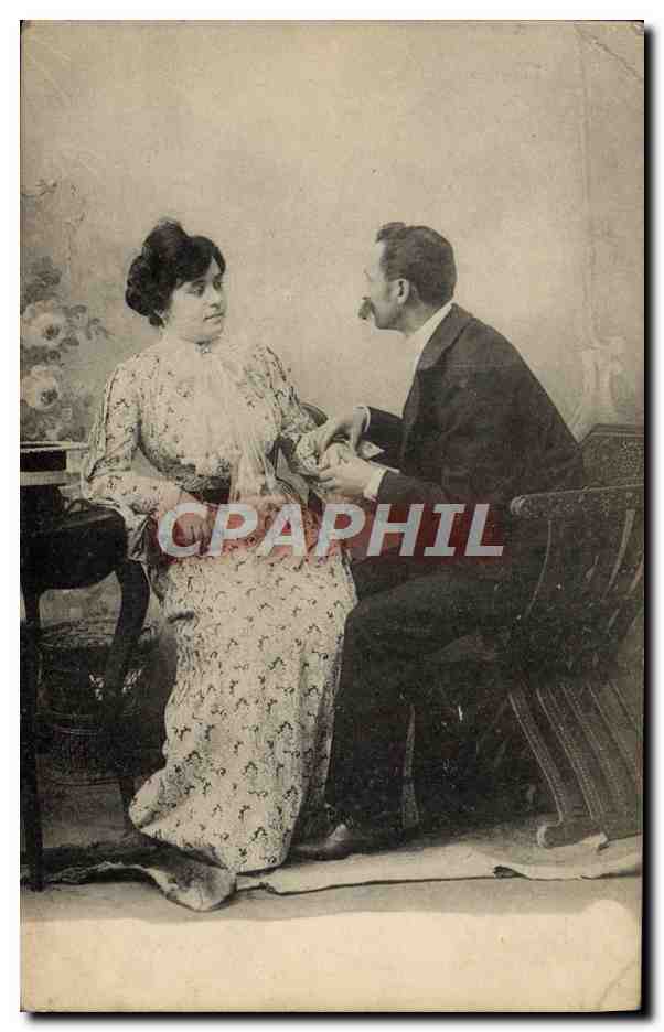 Jeune couple en intérieur — scène de propos — éditeur inconnu, n° de série 0529-1