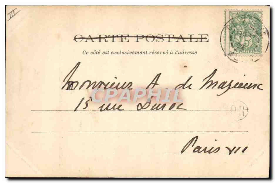 Moulin - La Gendarmerie (ancien Pavillon d'Anne de Beaujeu) — Imp. Laussault, Châteaudun — Verso