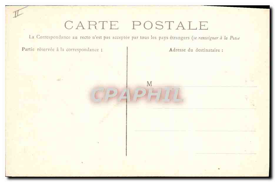 Château de Candes — Environs de Saumur (M.-et-L.) — du XVᵉ siècle, occupé par la Gendarmerie — Verso