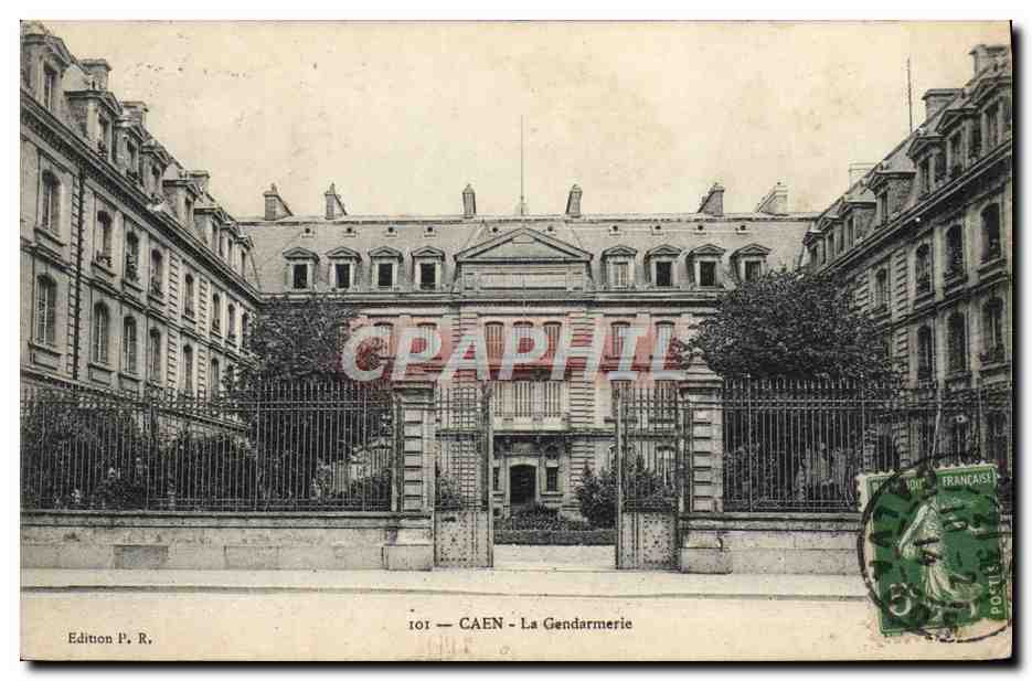 CPA Caen La gendarmerie 