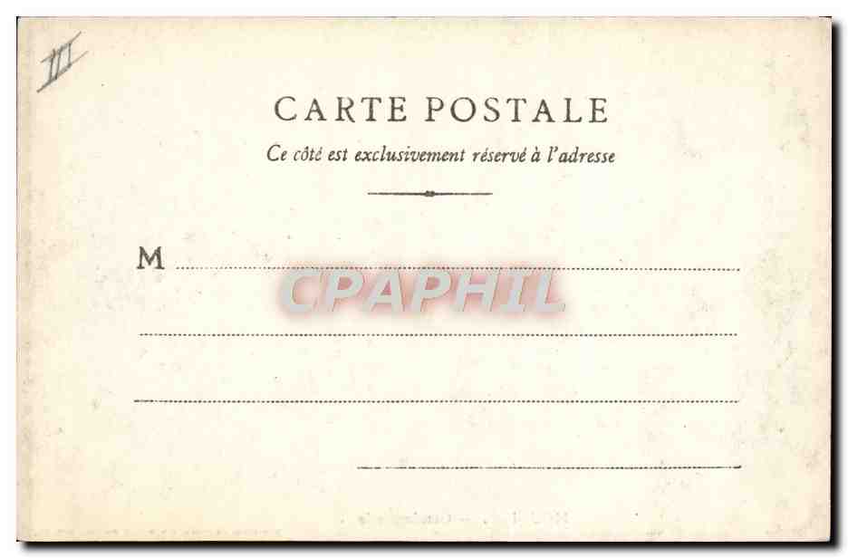 CPA Moulins Gendarmerie — Verso
