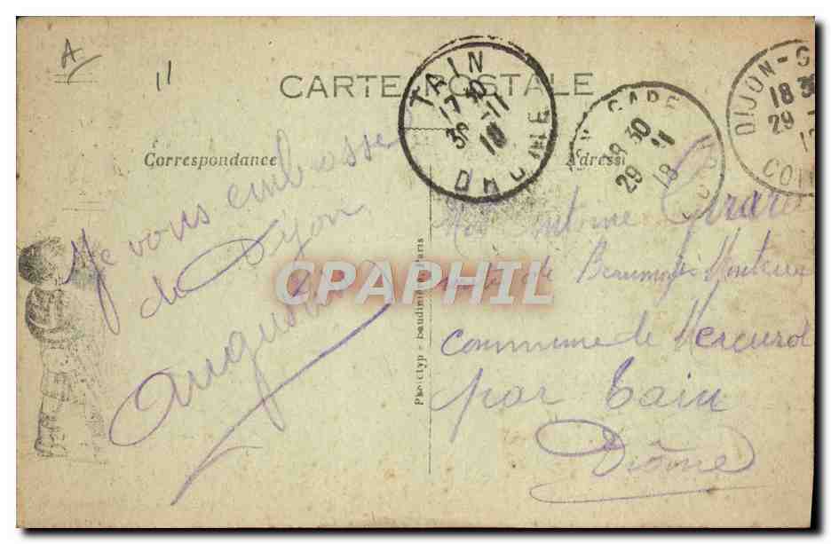 CPA A travers le Morvan Concours de pompiers pendant la guerre Enfants — Back