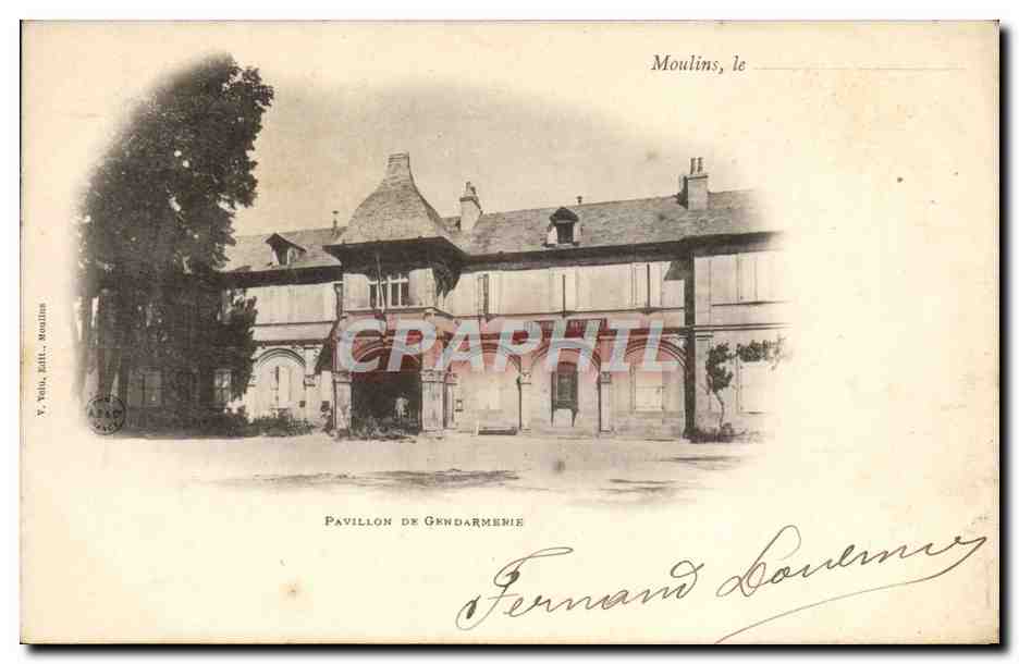 CPA Moulins Pavillon de la Gendarmerie