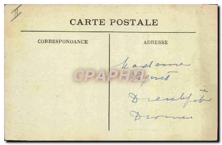 Agen — Die Gendarmerie — Phototypie Perret, Agen, Boragno, Nachfolger — Rückseite