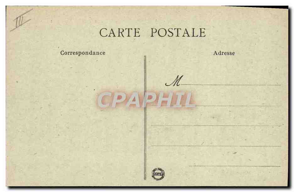 CPA Saumur Gendarmerie et temple protestant — Verso