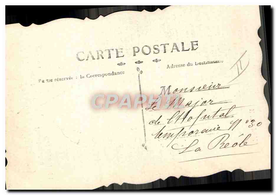 CPA Militaria Drapeau allemand 49eme regiment pomeranien (carte toilee) — Verso