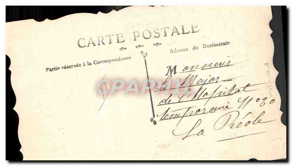 CPA Militaria Drapeau allemand 68e regiment d'infanterie Pomeranien (carte toilee) — Rückseite