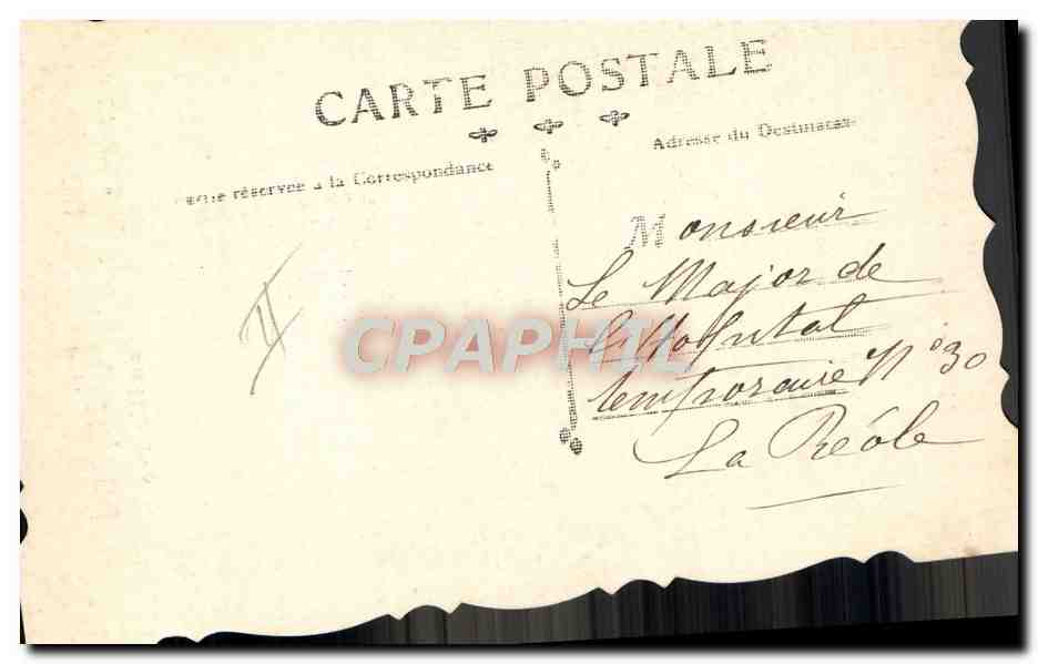 CPA Militaria Drapeau allemand 87eme d'infanterie de reserve (carte toilee) — Rückseite