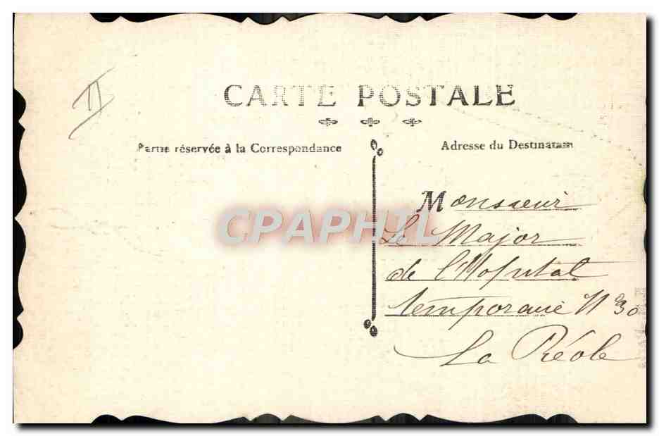 CPA Militaria Drapeau allemand Pomeranien du 94eme pris a Senlis (carte toilee) — Rückseite