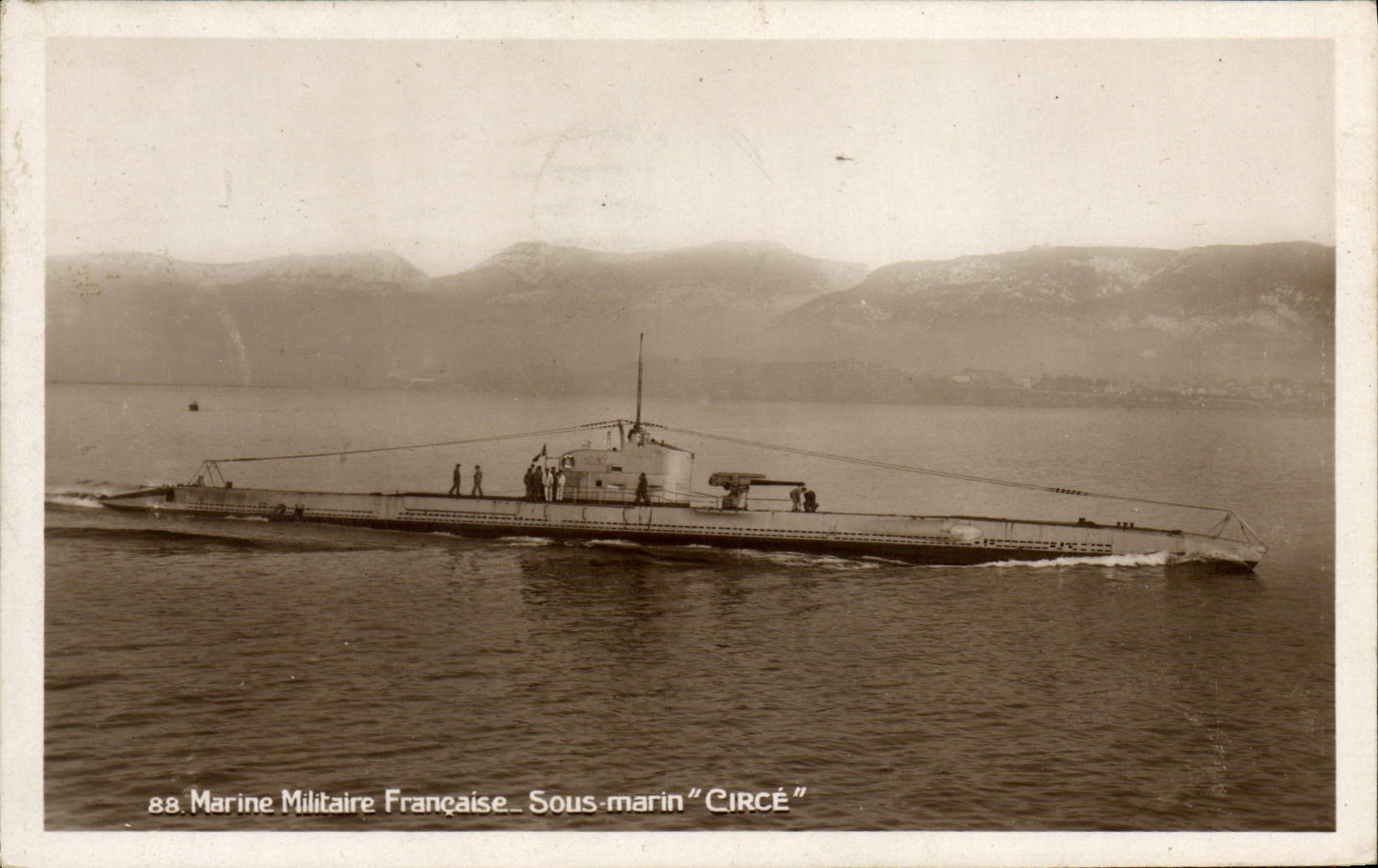 Sous-marin "CIRCÉ" — Marine Militaire Française — Édition Léon BARBA — n°88