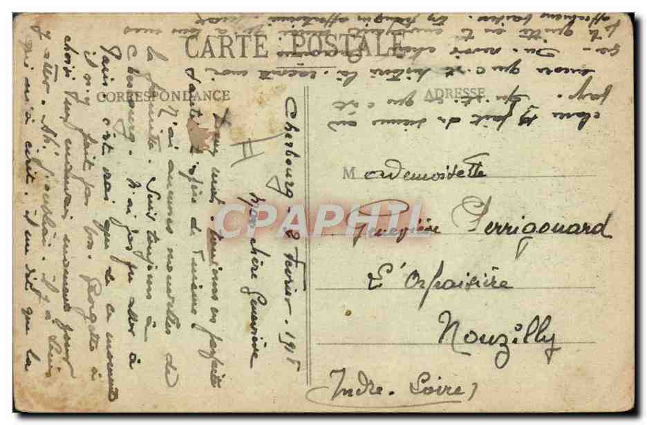 Le Sous-Marin "Gustave Zédé" — Cherbourg — Collection F. C. — Reverso
