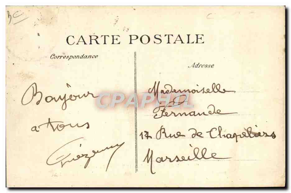 Sous-Marin « Turquoise » — Marine Nationale — 3 Avril 1913 — Éditeur : 2923 — Reverso