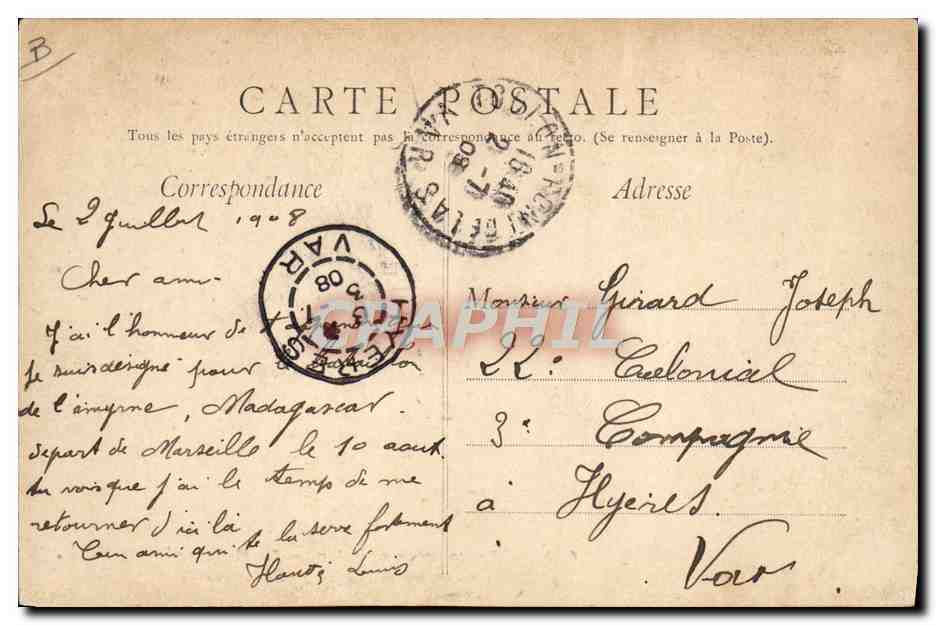 CPA Bateau Le cuirasse Gaulois et le sous marin Gustave Zede  — Verso
