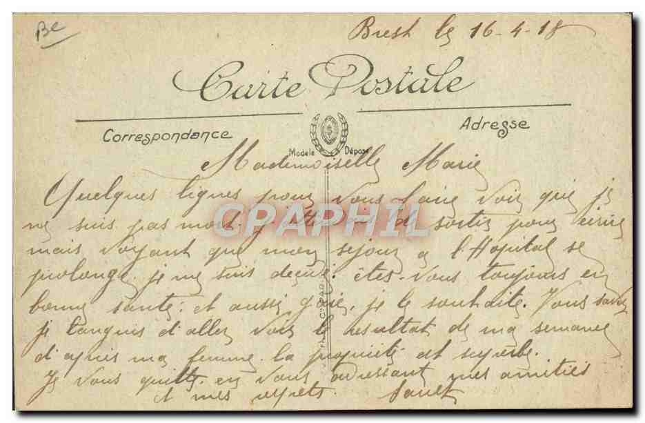 CPA Bateau Sous marin Brest Sous marin Archimede et le fond de l'arsenal — Verso