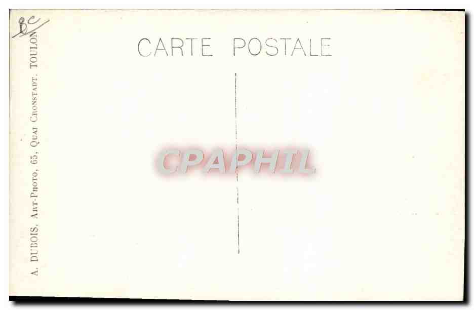 CPA Bateau Sous marin Armide — Verso