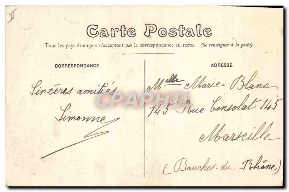 CPA Theatre Bourges  — Rückseite