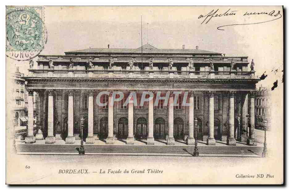 CPA Theatre Bordeaux Facade du grand theatre
