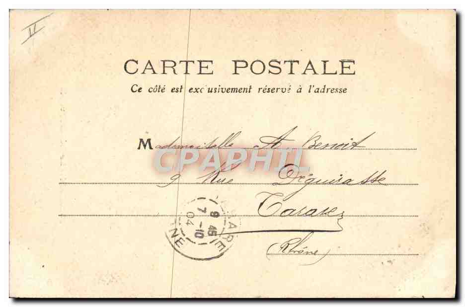 CPA Theatre Francais Bordeaux — Verso