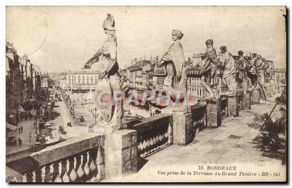 CPA Bordeaux Vue prise de la terrasse du Grand Theatre 